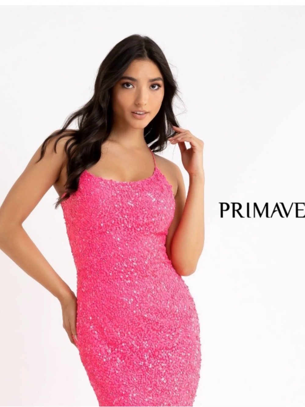 Homecoming Hot Pink Sequin Short Dress